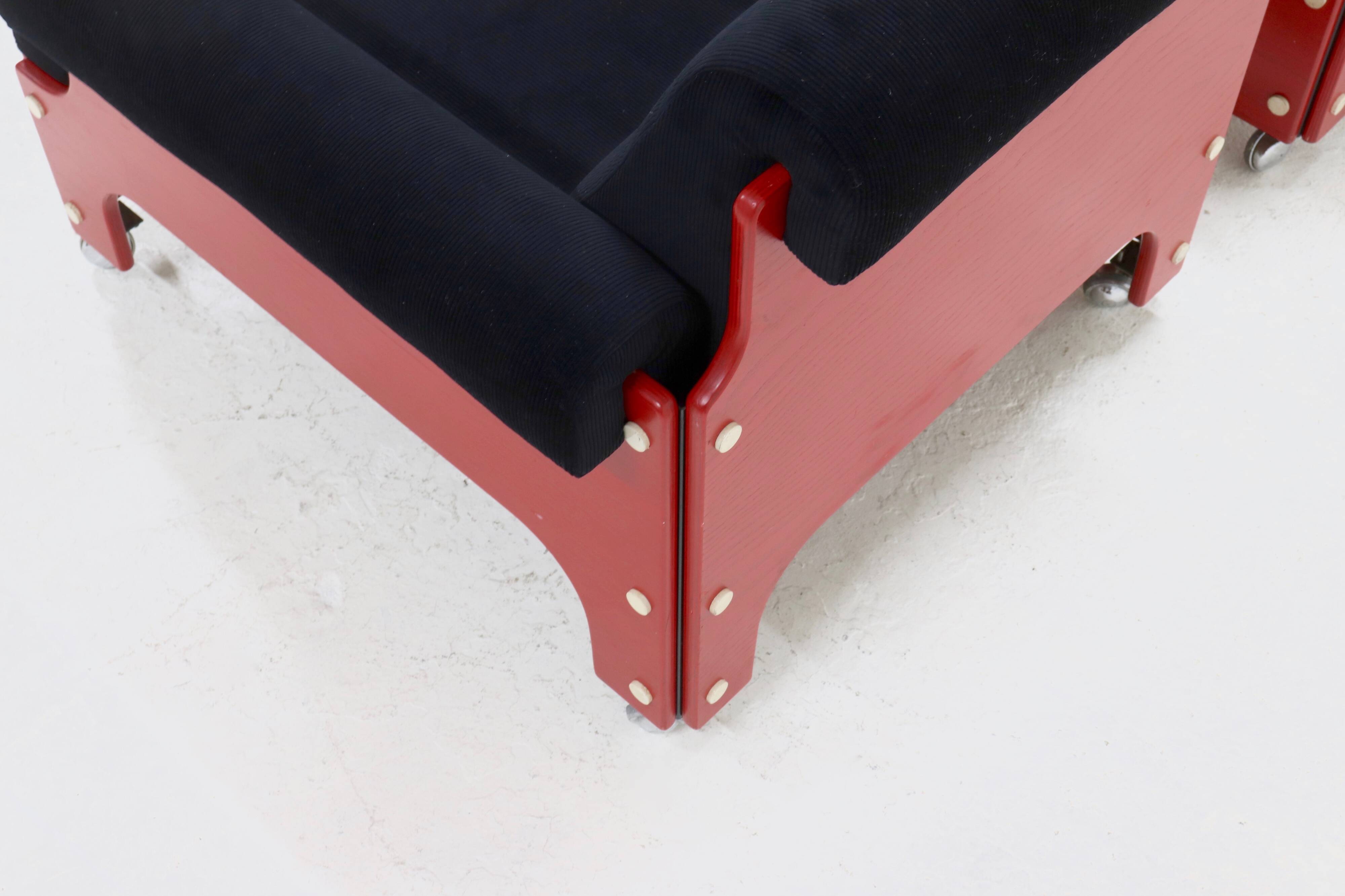 Rare Set of 2 ‘t Spectrum ‘SZ85’ Lounge Chairs by Jan Pieter Berghoef 1960s