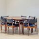 Extendable dining room table and chairs (by Kristian Solmer Vedel)