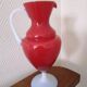 Opaline glass vase