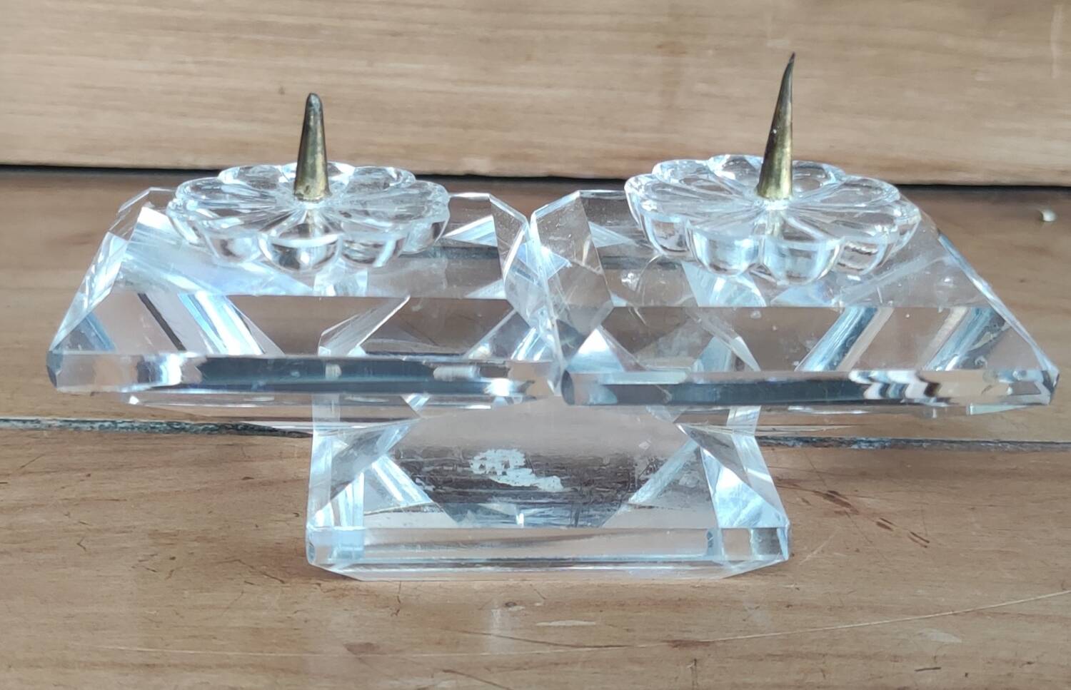 Old Swarovski crystal candle holder