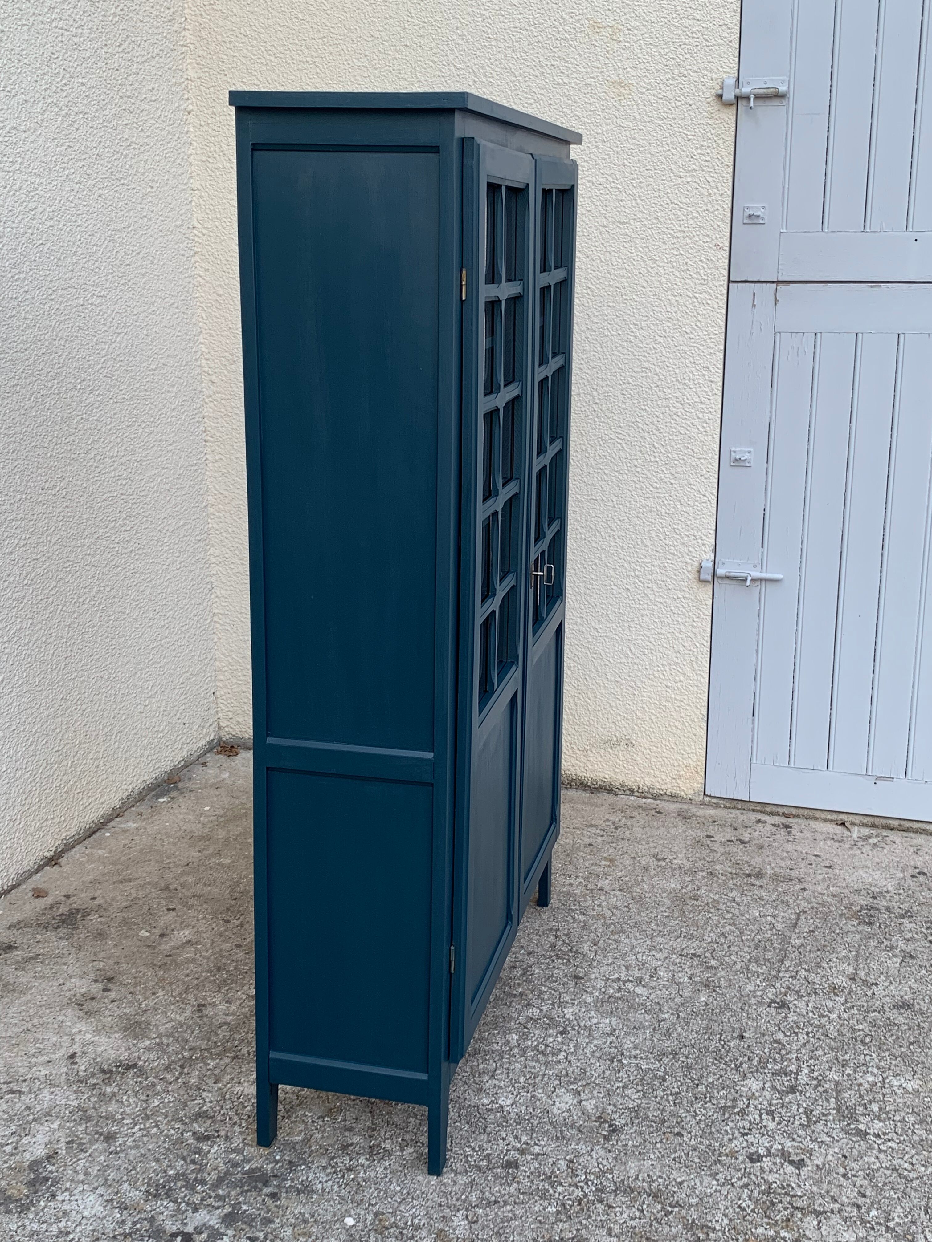 Parisian glass wardrobe vintage 1950