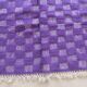 Purple Checkered Rug - 281 x 207 cm
