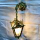 Bronze lantern with starry glasses