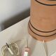 Lampe terracotta façon chanel vintage