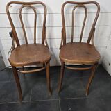 Pair of bentwood bistro chairs