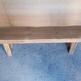114 cm solid wood bench