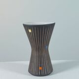 Vintage 1950s studio ceramic vase with sgraffito by Steuler.