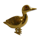 Vintage brass duck
