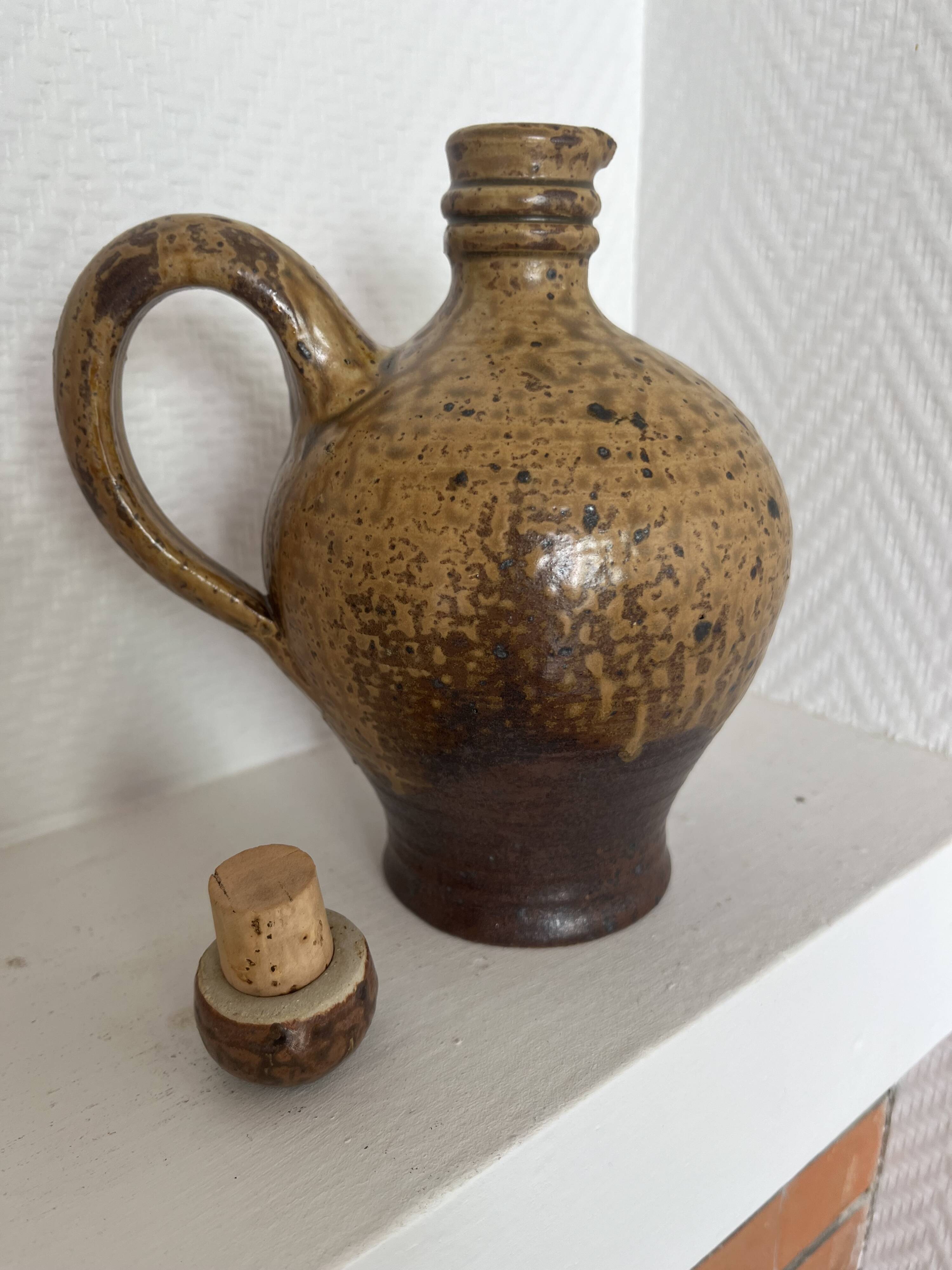 Liquor carafe signed André Bodin La Borne
