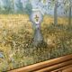 Old oil painting canvas reproduction fields in spring monet 80x70 s