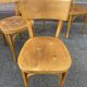 4 chairs bistro café baumann bentwood from the 1950s