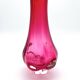 Set of 2 Organic Art Vases Josef Hospodka - Sommerso Fuchsia