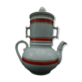 White and orange Pillivuyt tisanière