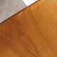 Scandinavian teak table with built-in extension
