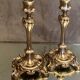 Pair of candlesticks in silver regulation art nouveau early twentieth century