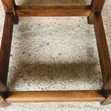 Tabouret vintage de ferme en châtaignier Circa 50