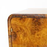 1930s Rare Art Deco Cabinet with Drawers in Walnut Finish, Czechoslovakia