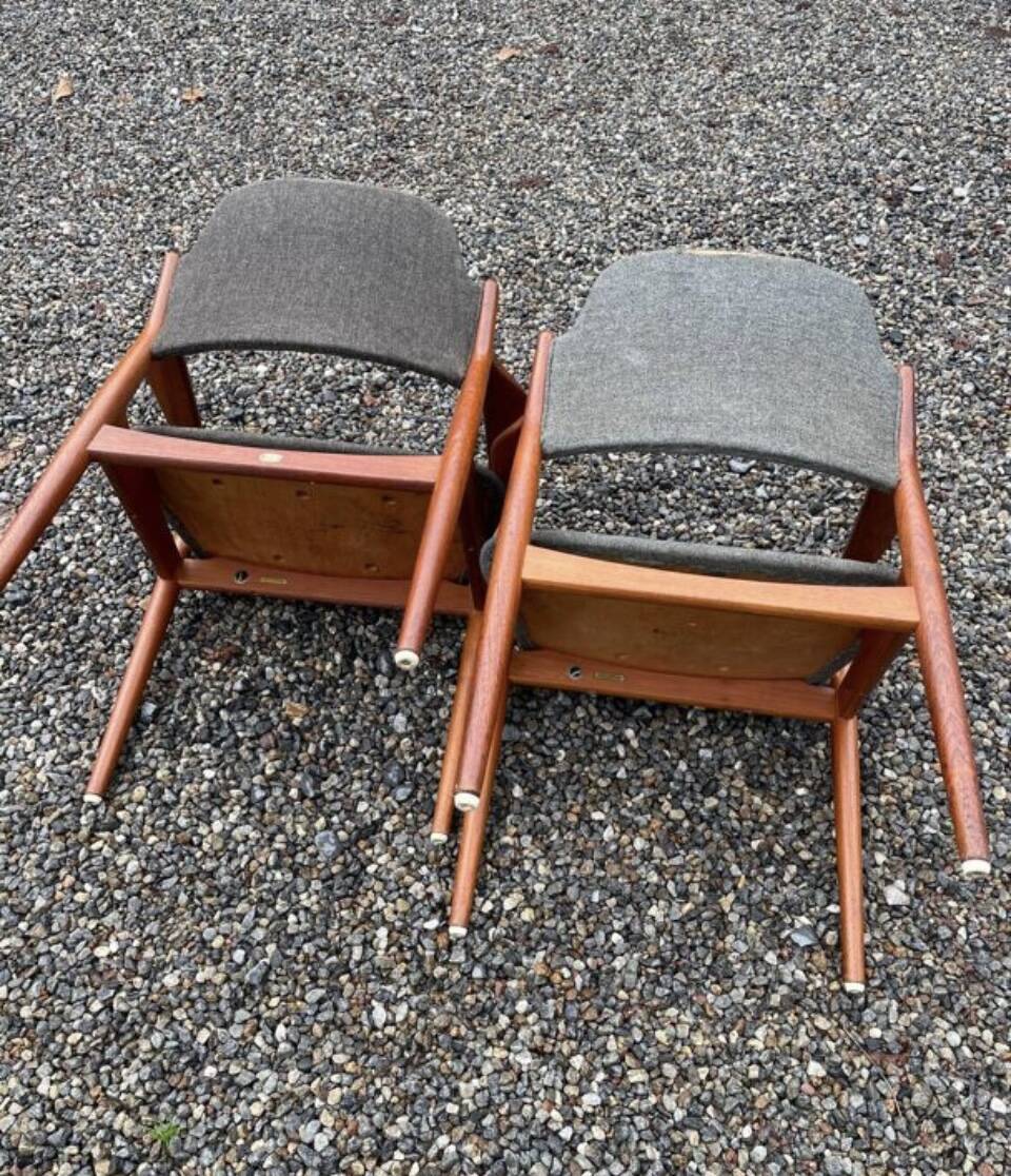 two model 62A armchairs designed by Arne Vodder for Sibast Møbler,