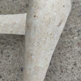 Free-form travertine coffee table circa 1980