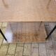 Rolling dessert trolley in formica – black tubular structure, 1960s.