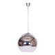 Mid-Century Chandelier in Chromed Steel and Opaline Glass, Germany, 1970s