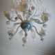 Lustre en verre Murano multicolore vers 1900