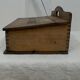 Boite à cirage en bois , vintage