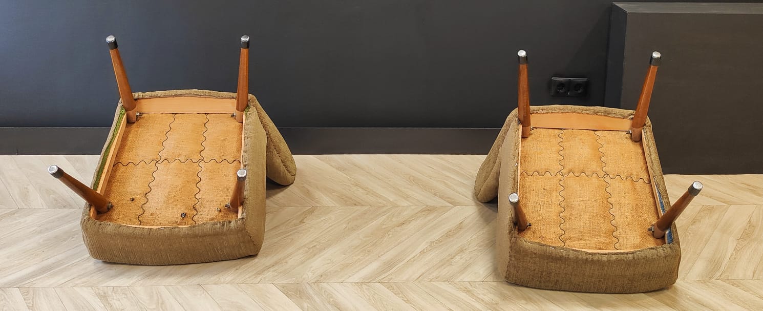 Two Mid Century cocktail chairs | Vintage - set of 2 armchairs