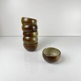 Set of 6 small stoneware bowls, 1970