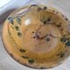 VALLAURIS Flat soup bowl antique Glazed terracotta 30.5 cm