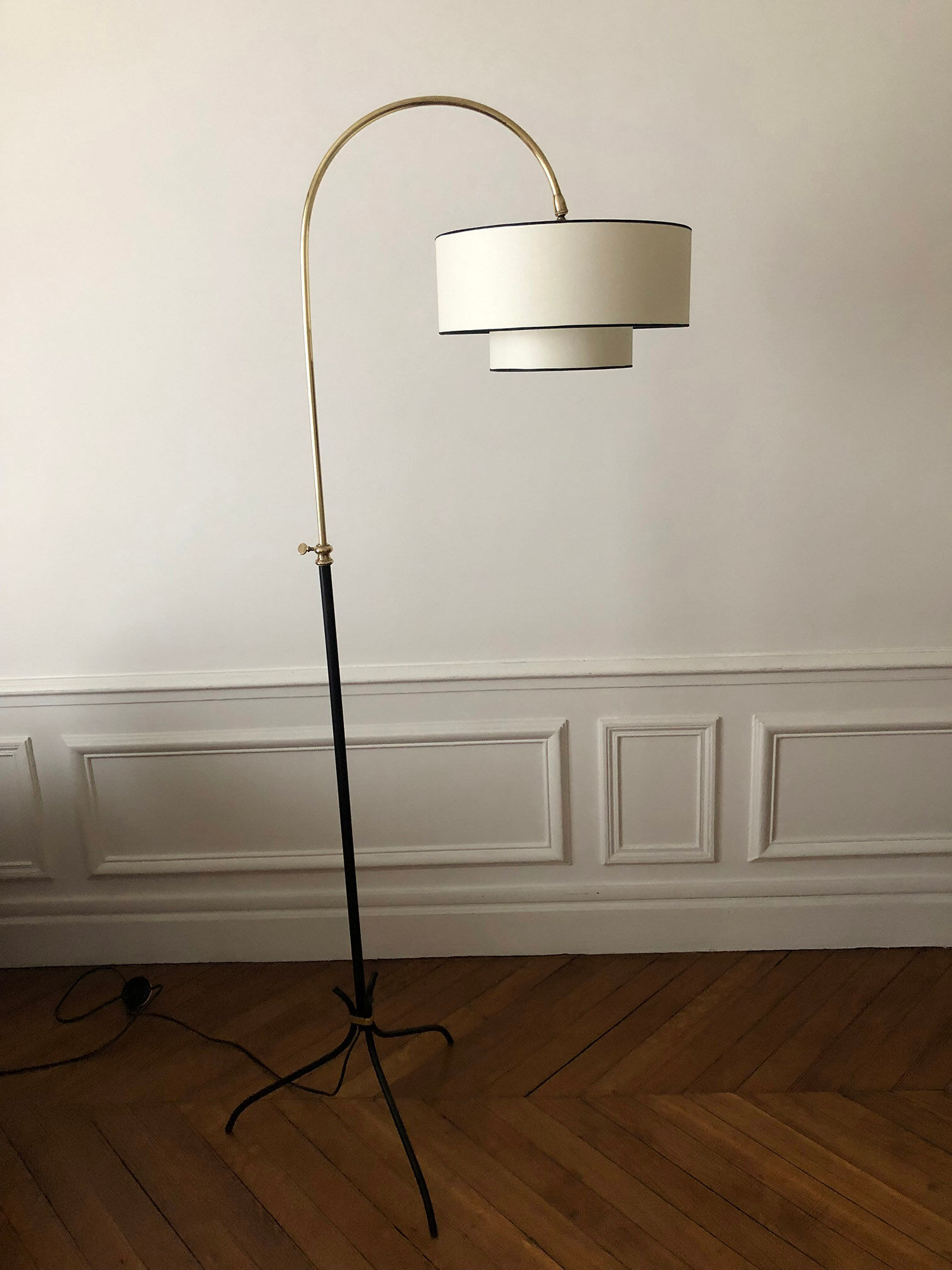 Adjustable tripod floor lamp, 1950 - 1960