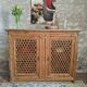 Antique solid pine sideboard with a zinc top.