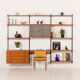 Kai Kristiansen shelving unit in teak by FM Mobler, Denmark, 1960s