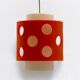 Space Age Hanging Lamp in Orange and White Polycarbonate, 1970s