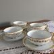 Antique Limoges porcelain tea cups