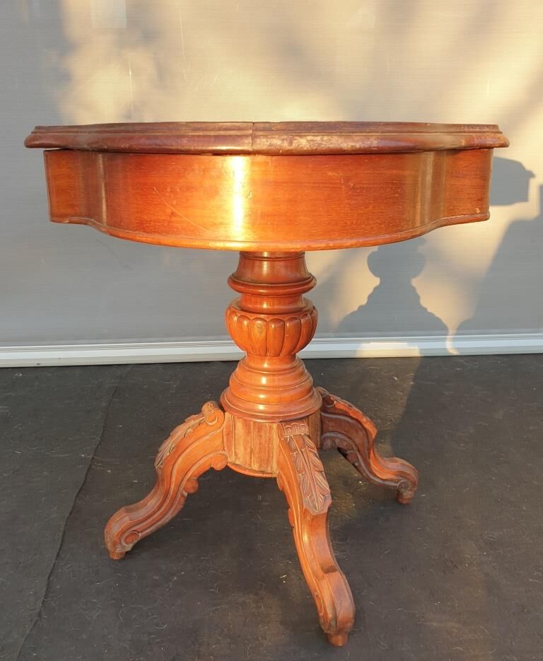 Napoleon III violin table with 2 drawers for inspired musician