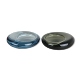 Set of 2 Glass Shell Bowl Elements by Per Lutken for Holmegaard, Denmark, 1960s