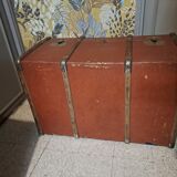 Malle de voyage ancienne vintage datant des années 1920/1940
