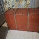 Vintage vintage old travel trunk dating from the 1920s/1940s