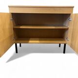 Vintage chest of drawers / cabinet with steel legs