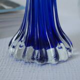 Vase soliflore en verre torsadé