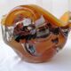 Ashtray pocket bowl in blown glass La Bourboule