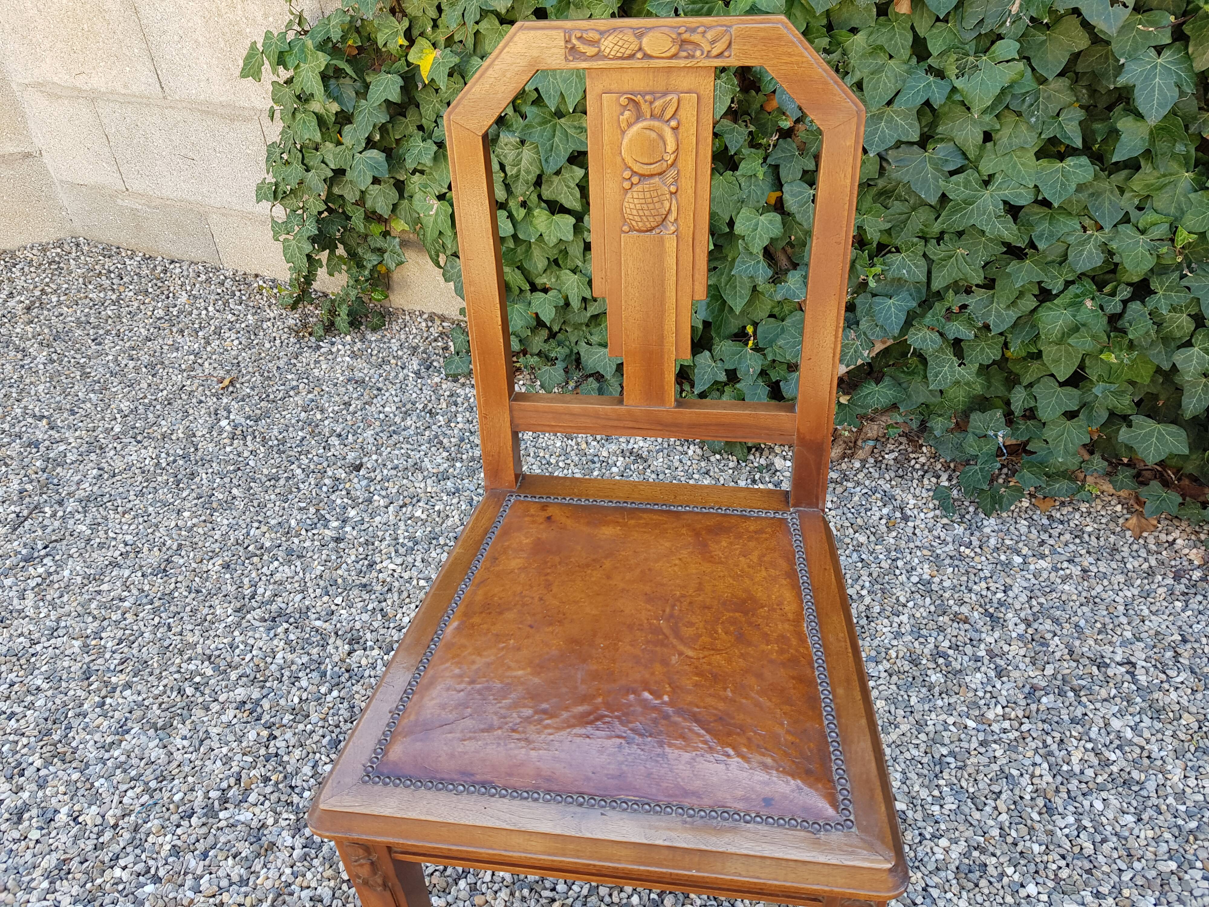 Art deco table and chairs