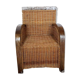 Fauteuil en rotin vintage