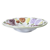 Vintage Fruit Slush Salad Bowl Grape Lemon Apple Pear Plum