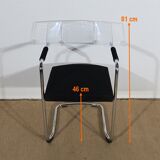 Office chair in chromed metal – xxth