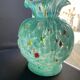 Art Nouveau glass vase with variegated bottom