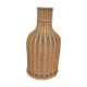 Vase bouteille vintage en osier