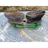 Pair of cast iron planters from 1900 from Charleville-Mézières