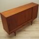 Buffet haut en teck, design danois, années 1960, fabrication : Westergaards Møbelfabrik